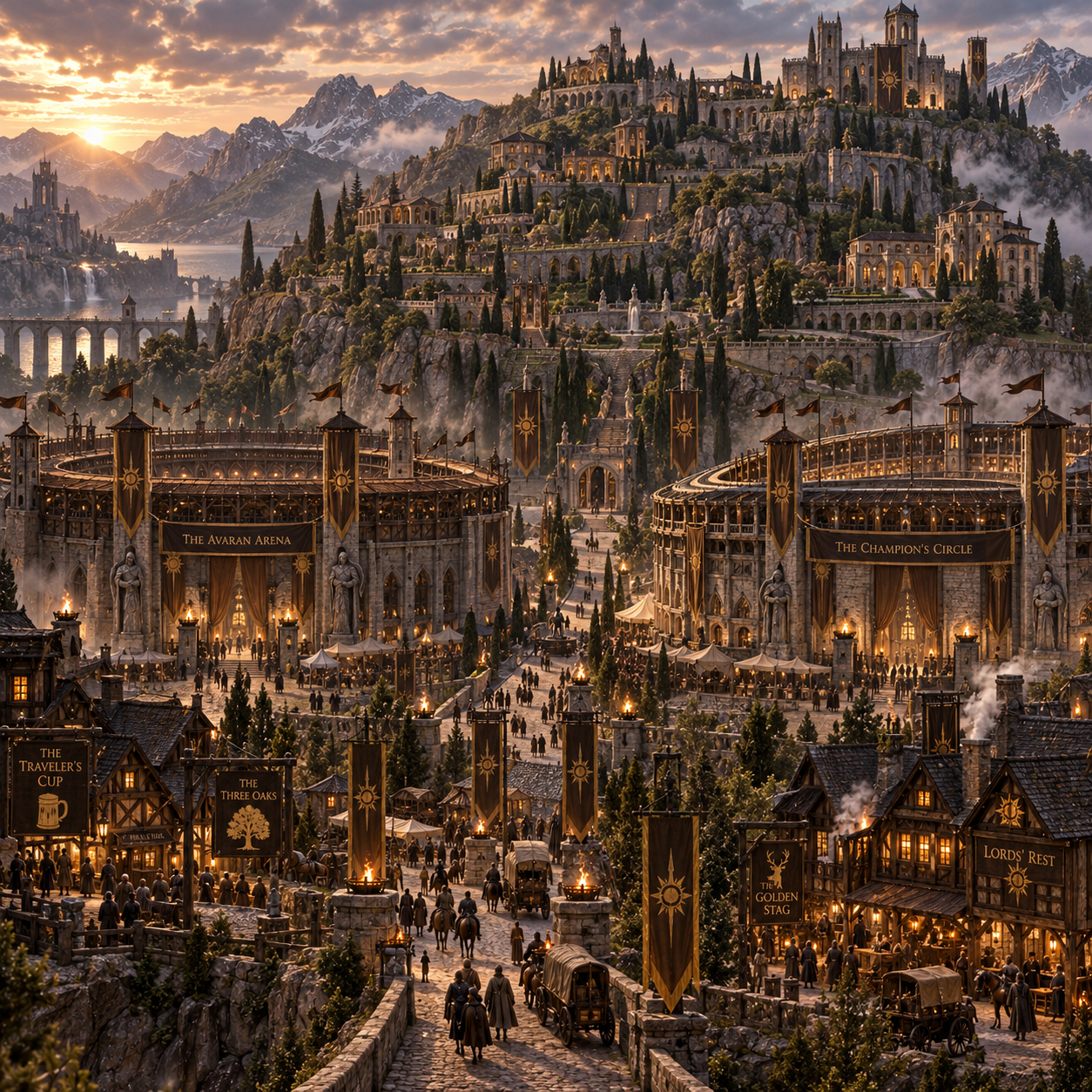 Hill of Lords, a noble ridge with villa arenas overlooking greater Menfelled.